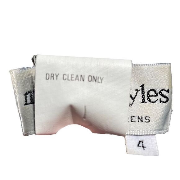 Morton Myles For The Warrens Dress Midi Black Silk Cocktail Vintage Women 4 - Picture 9 of 9